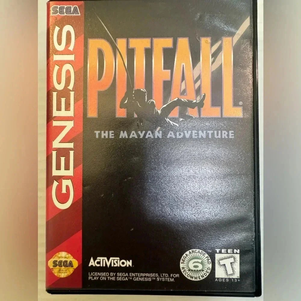 Pitfall: The Mayan Adventure Sega Genesis Tested And Works Game Case And Manual